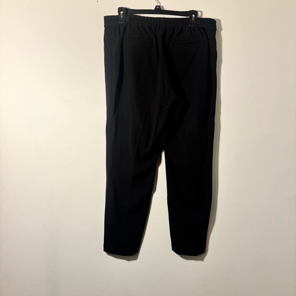Theory Padra Admiral Crepe Black Pants Size 12 - Picture 3 of 4